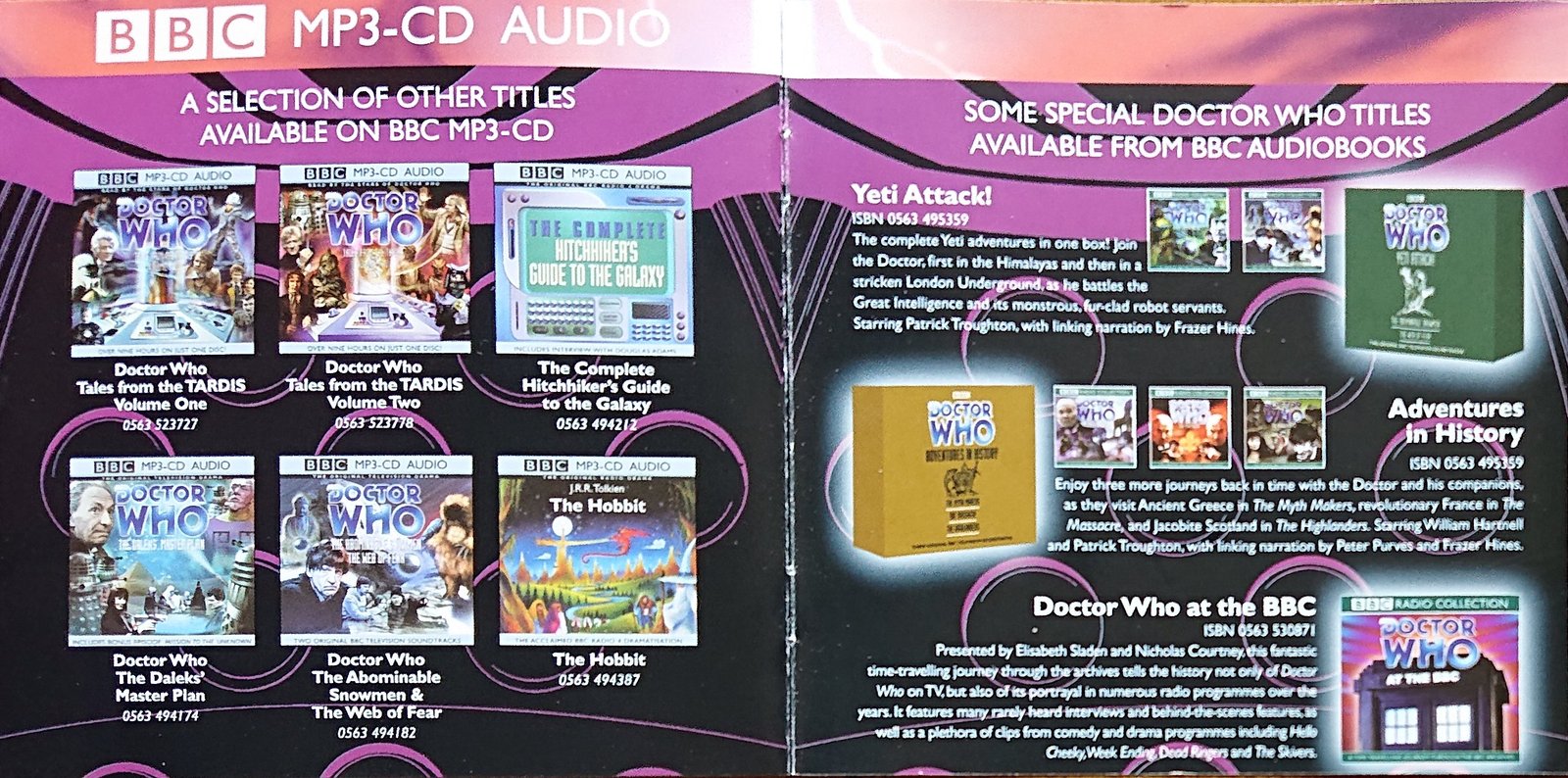 Middle of cover of ISBN 0-563-52367-0